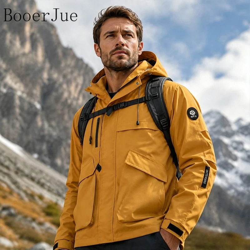 Fishing Jacket Waterproof - Giacca da Trekking Impermeabile da Uomo,