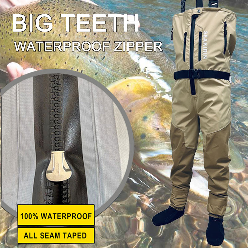 Fishing Pants Waterproof - Trampolieri da pesca sul petto traspiranti