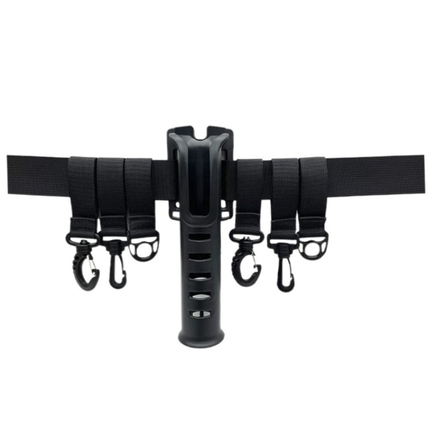Fishing Belt - Cintura da Pesca Regolabile con Portacanna,