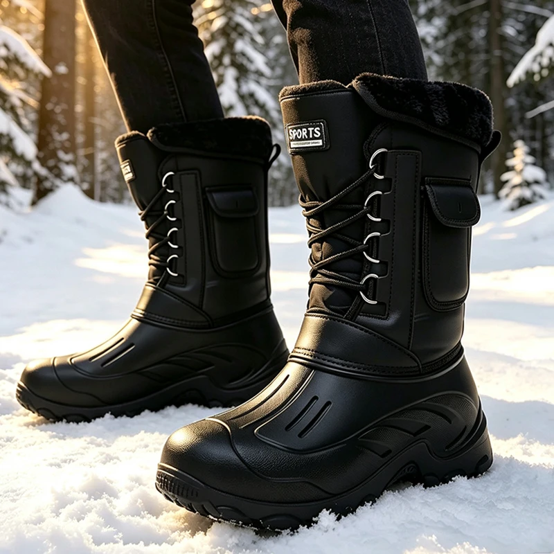 Fishing Boots - Scarponi da Neve Invernali da Uomo,