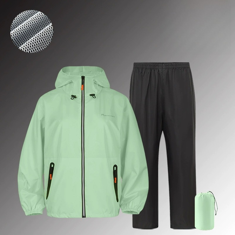 Fishing Rain Suit - Completo Impermeabile Riflettente per Ciclismo e