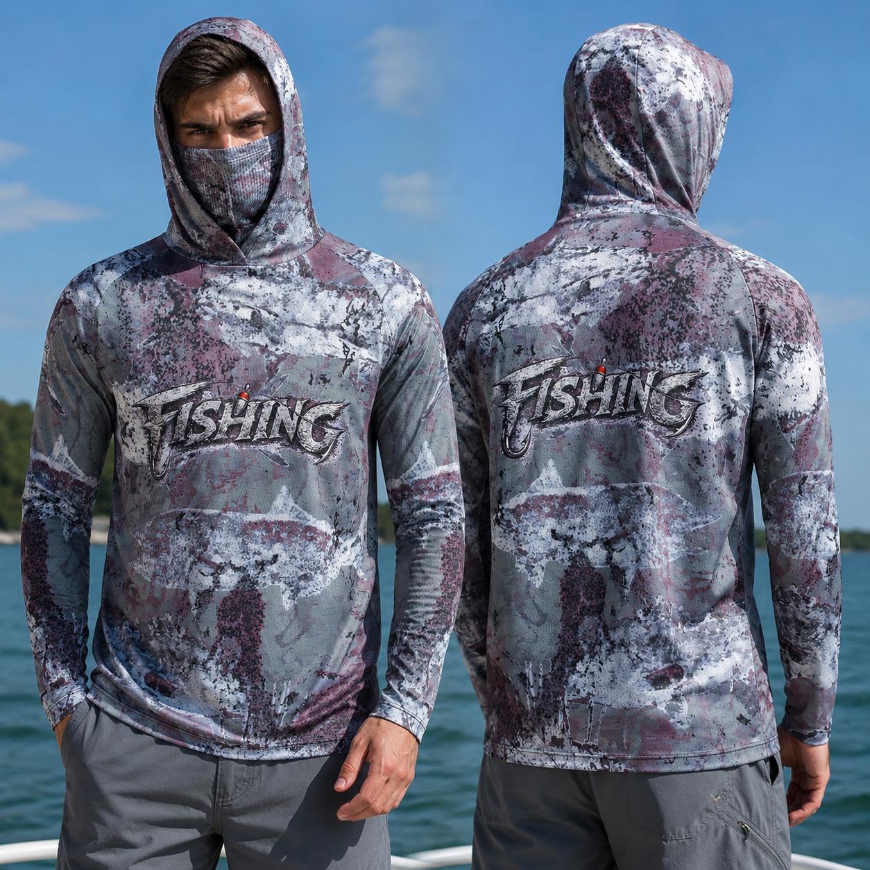 Fishing Hoodie - Maglia da Pesca con Cappuccio da