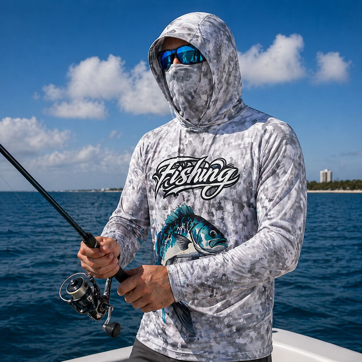 Fishing Hoodie - Maglia da Pesca con Cappuccio da